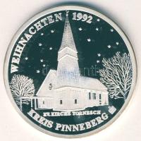 NSZK 1992. "Karácsony-Tornesch templom" Ag emlékérem, 15g T:PP