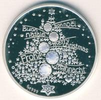 NSZK 1992. "Karácsony-Tornesch templom" Ag emlékérem, 15g T:PP