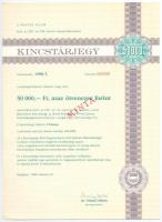Budapest 1988. "Kincstárjegy" 5000 + 10.000 + 50.000 (2xklf) 9 illetve 10%-os kamatozású +...