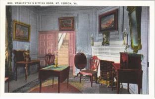 Mount Vernon (Virginia); Mrs. Washingtons sitting room