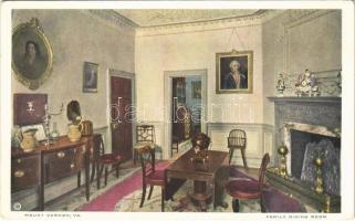 Mount Vernon (Virginia); family dining room (worn corners)