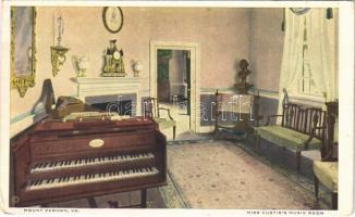 Mount Vernon (Virginia); Miss Custiss music room