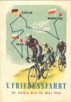 1952 V. Friedensfahrt Warschau-Berlin-Prag / 5th Peace Ride bicycle race / 5. Béke kerékpárverseny Varsó-Berlin-Prága