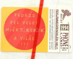 1994 Renault Twingo használatlan telefonkártya, bontatlan csomagolásban. Csak 13000 db! / Unused pho...