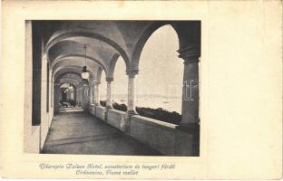 1909 Cirkvenica, Crikvenica; Therapia Palace Hotel szanatórium és tengeri fürdő / sanatorium, sea bath, spa (fa)