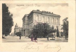1906 Zagreb, Zágráb; Akademija / Académie / academy (fl)