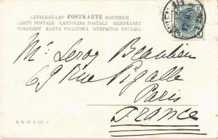 1905 Hungarian folklore art postcard. B.K.W.I. 547-4. s: Karpellus (EK)