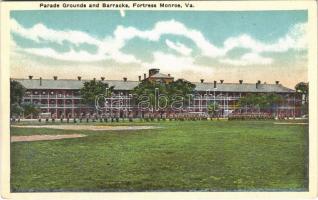 Fortress Monroe (Virginia); parade grounds and barracks