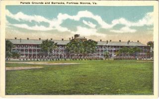 Fortress Monroe (Virginia); parade grounds and barracks