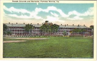 Fortress Monroe (Virginia); parade grounds and barracks