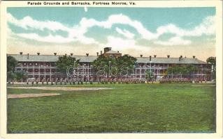 Fortress Monroe (Virginia); parade grounds and barracks