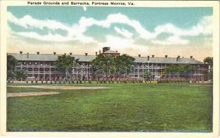 Fortress Monroe (Virginia); parade grounds and barracks