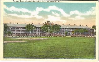 Fortress Monroe (Virginia); parade grounds and barracks