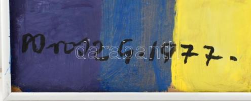 Orosz G. 1977 jelzéssel: 3 kör. Olaj, papír. Keretben. 47x37 cm