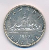 Kanada 1963. 1$ Ag "II. Erzsébet" T:2 
Canada 1963. 1 Dollar Ag "Elizabeth II" ...