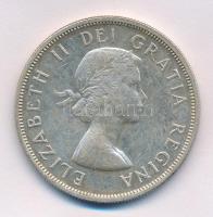 Kanada 1959. 1$ Ag II. Erzsébet T:2  Canada 1959. 1 Dollar Ag Elizabeth II C:XF  Krause KM#54