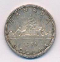 Kanada 1966. 1$ Ag "II. Erzsébet" T:2 patina Canada 1966. 1 Dollar Ag "Elizabeth II&q...