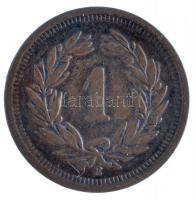 Svájc 1891B 1r Br keskeny kereszt (1,50g) T:2,2-
Switzerland 1891B 1 Rappen Br thin cross (1,50g) C...