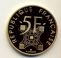 Franciaország 1989. 5Fr Au "Eiffel-torony" 14g T:PP