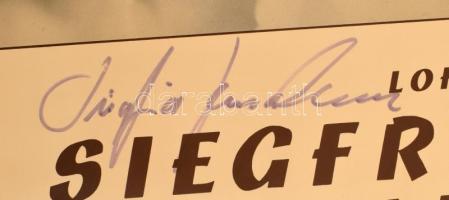 Giacomo Aragall (1939-) spanyol tenor és Siegfried Jerusalem (1940-) német tenor aláírása plakáton