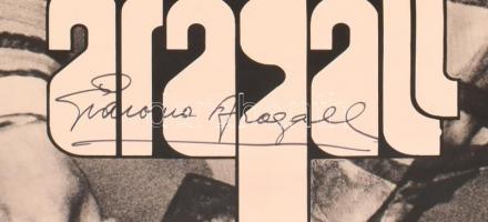 Giacomo Aragall (1939-) spanyol tenor és Siegfried Jerusalem (1940-) német tenor aláírása plakáton