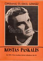 Kostas Paskalis (1929-2007) görög bariton és Carlo Bergonzi (1924-2014) aláírása plakáton