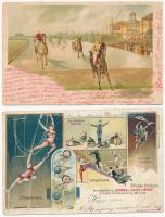 7 db RÉGI motívum képeslap: üdvözlők / 7 pre-1945 motive postcards: greetings