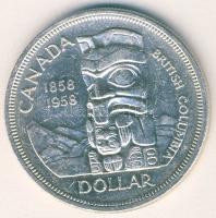 Kanada 1958. 1$ Ag "Brit-Kolumbia-Totemoszlop" T:3