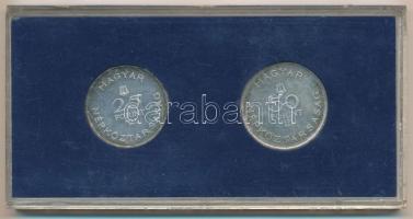 1961. 25Ft Ag + 50Ft Ag "Bartók Béla" "MNB" kék plasztik tokban T:1-,2 patina Ad...