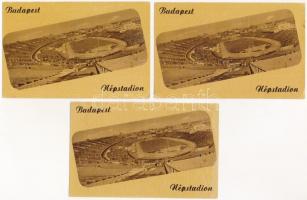 9 db MODERN magyar sport motívum képeslap: Budapesti Népstadion (Képzőművészeti Alap Kiadóvállalat) ...