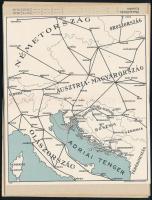 1902 Magyar-Horvát Tengeri Gőzhajózási Rt.  Menetrend. Érvényes 1902. November 1.-től további intézk...
