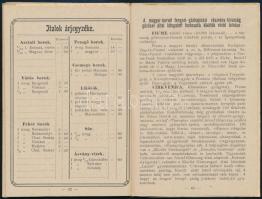 1902 Magyar-Horvát Tengeri Gőzhajózási Rt.  Menetrend. Érvényes 1902. November 1.-től további intézk...