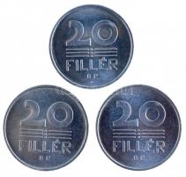 1953-1961. 20f Al (3x) T:1,1- Adamo F4.1