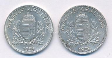 1938-1939. 1P Ag (2xklf) T:1-,2 Adamo P6