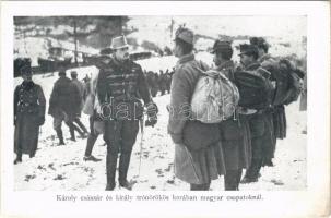 IV. Károly császár és király trónörökös korában a magyar csapatoknál / Charles I of Austria as a Crown Prince visiting the soldiers on the front