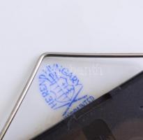 Herendi Apponyi fantázia mintás falióra. Kézzel festett, jelzett, hibátlan. d: 28 cm