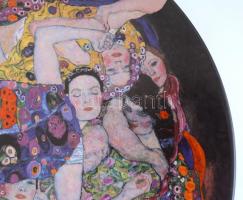 Goebel - Gustav Klimt Die Jungfrau porcelán fali dísztál. Limitált széria 498/1000 (Artis Orbis). Le...