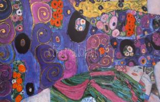 Goebel - Gustav Klimt Die Jungfrau porcelán fali dísztál. Limitált széria 498/1000 (Artis Orbis). Le...