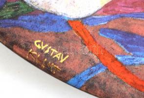 Goebel - Gustav Klimt Die Jungfrau porcelán fali dísztál. Limitált széria 498/1000 (Artis Orbis). Le...