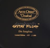 Goebel - Gustav Klimt Die Jungfrau porcelán fali dísztál. Limitált széria 498/1000 (Artis Orbis). Le...