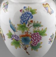 Herendi Viktória mintás nagy méretű, fedeles, urnaváza, kézzel festett, jelzett, hibátlan, m:50 cm