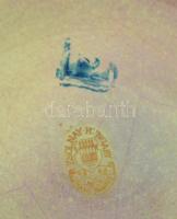 Zsolnay eozin mázas száraz virág váza figurális relieffel. Jelzett, hibátlan. d:13 cm, m: 9 cm