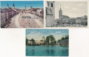 8 db RÉGI felvidéki város képeslap / 8 pre-1945 Upper-Hungarian (Slovakian) town-view postcards