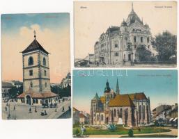 8 db RÉGI felvidéki város képeslap / 8 pre-1945 Upper-Hungarian (Slovakian) town-view postcards