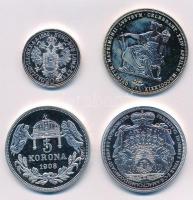 DN "Osztrák-Magyar Monarchia pénzei utánveretben" sorozatból 1852. 20kr ezüstözött Cu-Ni, ...