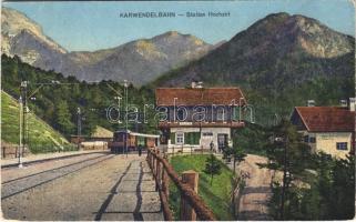 1925 Karwendelbahn, Station Hochzirl (Tirol) / railway station, train. K. Redlich Nr. 822. (EK)