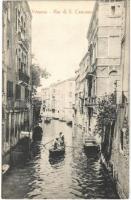 Venezia, Venice; Rio di S. Canciano / canal, boats