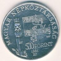 1981. 500Ft Ag "Bartók Béla" T:BU kis ph