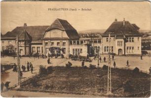 1927 Fraulautern (Saarlouis), Bahnhof / railway station (EB)