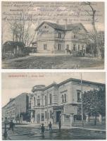 5 db RÉGI magyar város képeslap vegyes minőségben / 5 pre-1945 Hungarian town-view postcards in mixe...